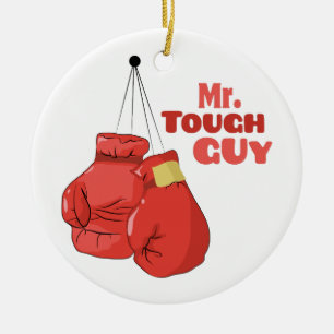Mr. Tough Guy Ceramic Tree Decoration