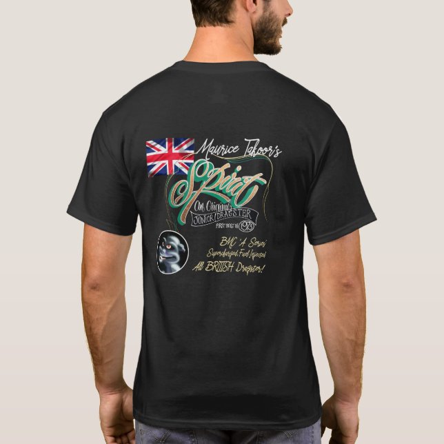 Mr T's Spirit dragster T shirt. No smoke effect. T-Shirt (Back)