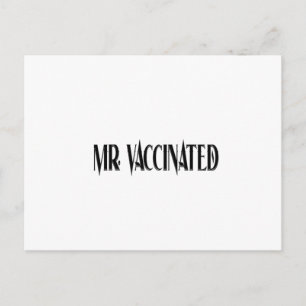 Mr. Vaccinated Postcard