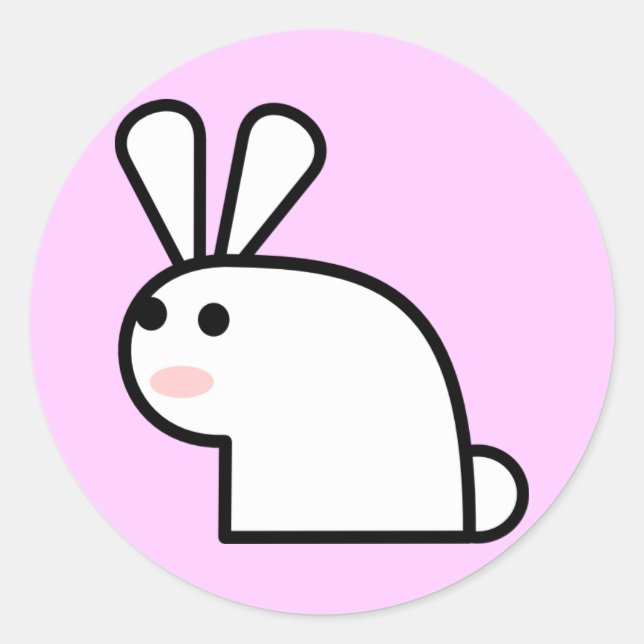 Mr. White Wabbit Sticker (Front)
