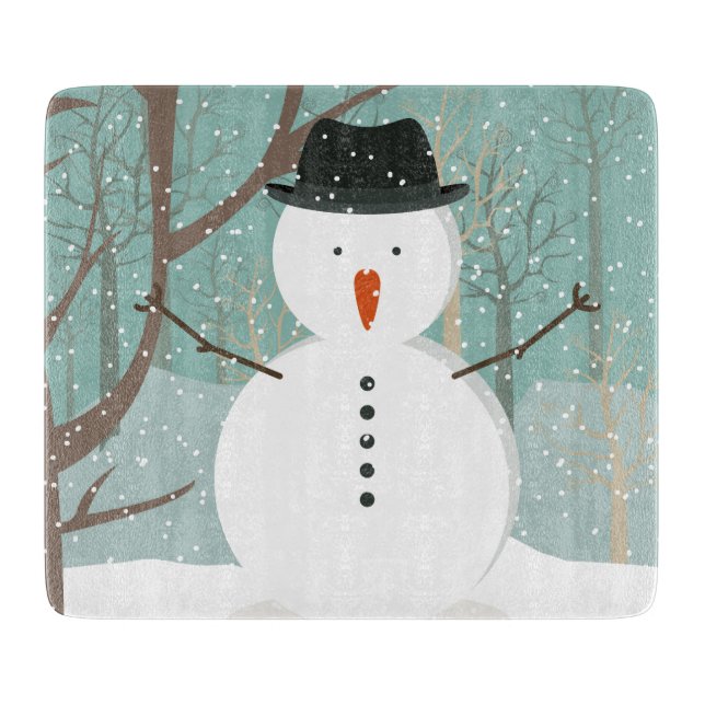 Mr. Winter Snowman Cutting Board (Front)