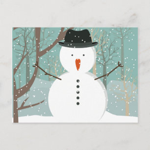 Mr. Winter Snowman Postcard