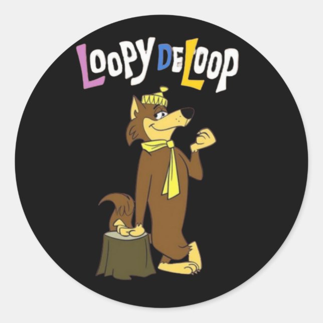 Mr Wolf Classic Round Sticker (Front)