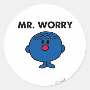 Mr Worry Classic Classic Round Sticker