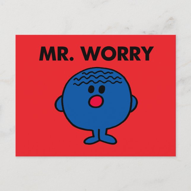 Mr Worry Classic Postcard (Front)
