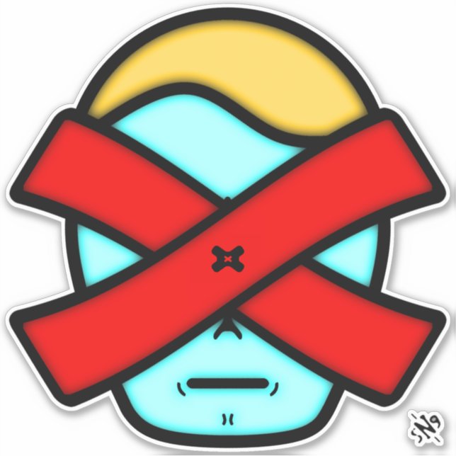 Mr X - Anonymous mysterious person v1 Sticker (Front)