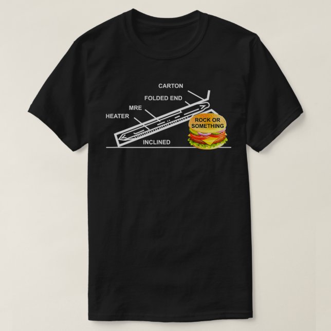 MRE, Rock or Something, army  T-Shirt (Design Front)