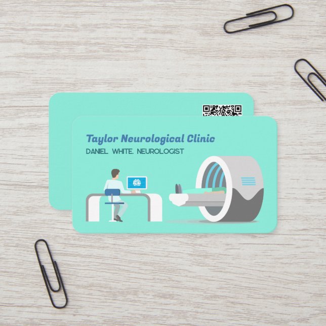 MRI Custom QR Business Card (Front/Back In Situ)