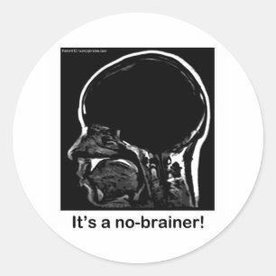 MRI: It's a no-brainer! Classic Round Sticker