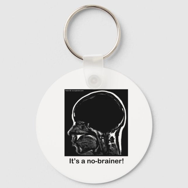 MRI: It's a no-brainer! Key Ring (Front)