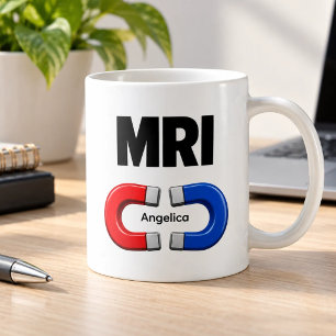 MRI Red Blue Magnet Funny Personalised  Coffee Mug