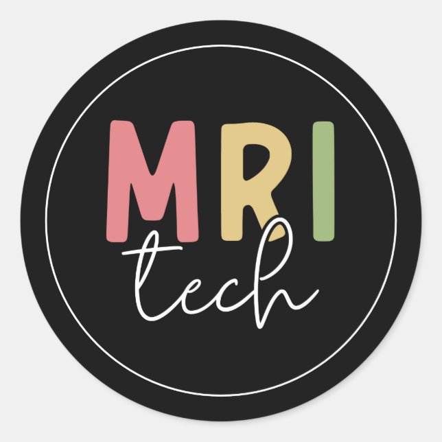 MRI Tech | MRI Technologist Gifts Classic Round Sticker (Front)