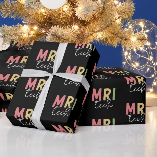 MRI Tech | MRI Technologist Gifts Wrapping Paper (Holidays)