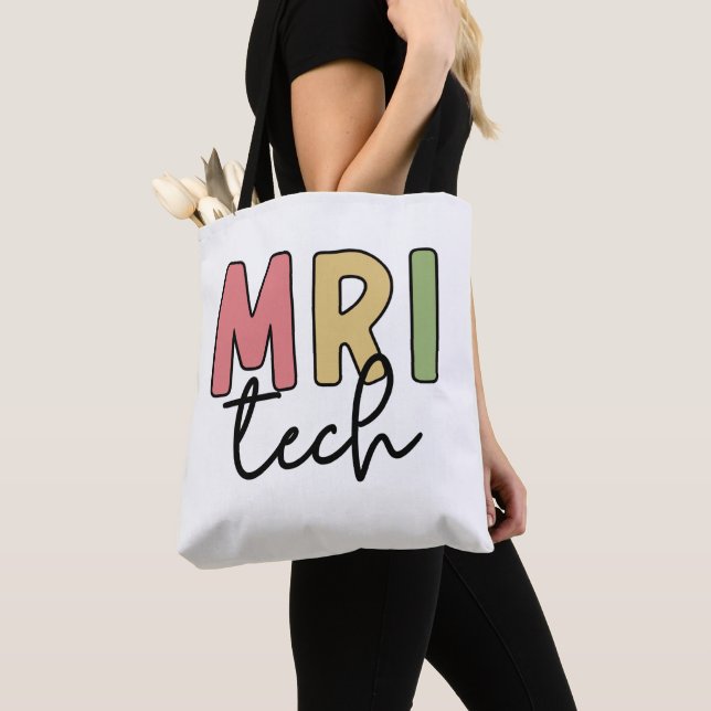 MRI Tech | MRI Technologist Radiology Technician Tote Bag (Close Up)
