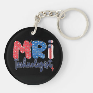 MRI Technologist Acrylic Keychain, Double Sided Key Ring