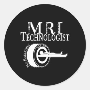 Mri Technologist Radiology Tech Ic Resonance Rad T Classic Round Sticker