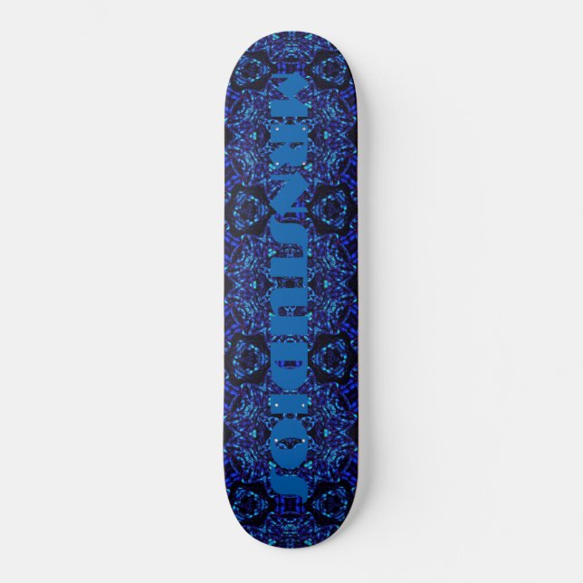 MRNStudios Blued Up Skateboard (Front)