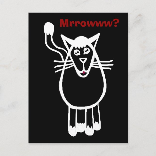 Mrrowww? Postcard (Front)