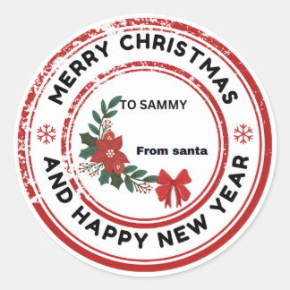 Mrry christmas stickers