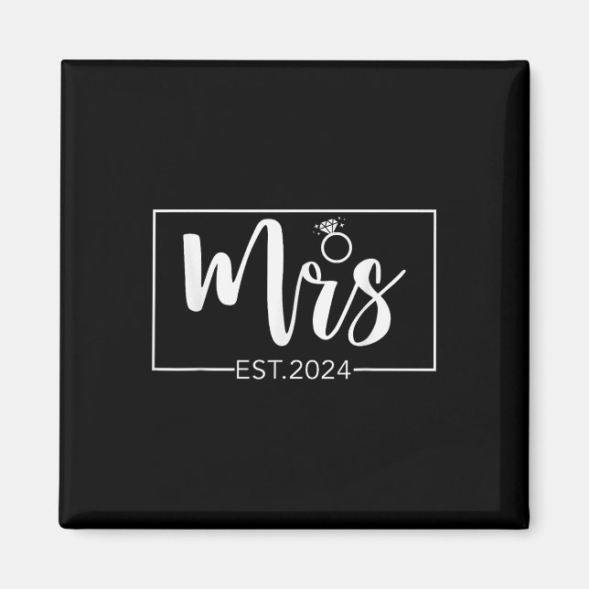 Mrs. 2024 Future Mrs Bride Wedding Matching Engage Magnet (Front)