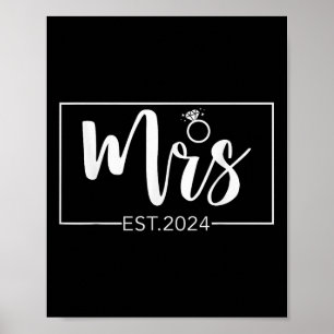 Mrs. 2024 Future Mrs Bride Wedding Matching Engage Poster