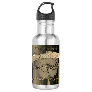 "Mrs." 8th Bronze Wedding Anniversary 532 Ml Water Bottle