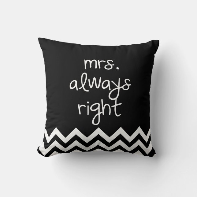 mrs.always right cushion (Front)