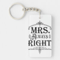 MRS. ALWAYS RIGHT Vintage Deco Ornamental Classic