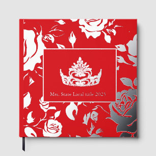 Mrs. America like Crown Foil Roses Scrapbook Guest Book
