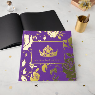 Mrs. America like Crown Foil Roses Scrapbook Guest Book