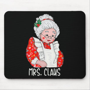 Mrs and Mr Santa Claus Couples Matching Christmas  Mouse Pad