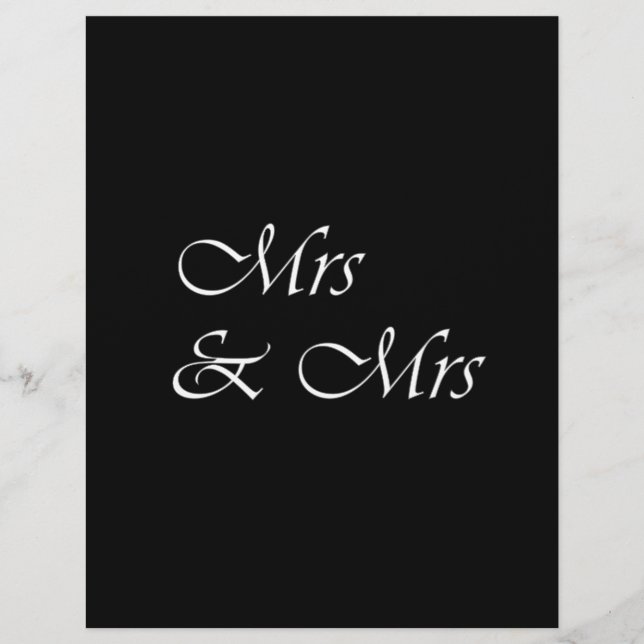 Mrs and Mrs (Front)