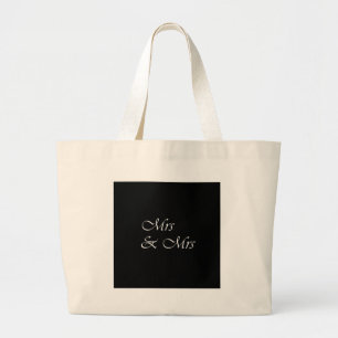 Mrs and Mrs Large Tote Bag