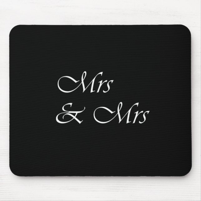 Mrs and Mrs Mouse Pad (Front)