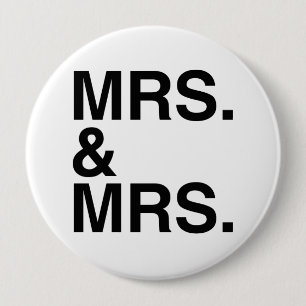 MRS. AND MRS. -.png 10 Cm Round Badge