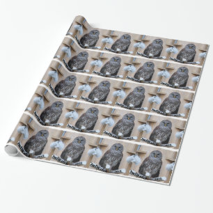 Mrs Barred Owl - OctoBox Nest Wrapping Paper
