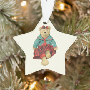 MRS. BEAR Acrylic Star Ornament