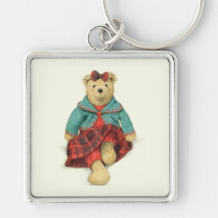 MRS. BEAR Premium Square Keychain