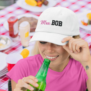 Mrs Bob Personalised Bride Wife Wedding Gift Trucker Hat