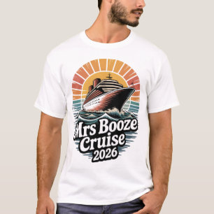 Mrs Booze Cruise 2026 Matching Couples T-Shirt