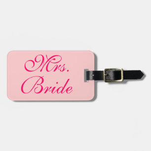 Mrs. Bride Customised Wedding Honeymoon Luggage Tag