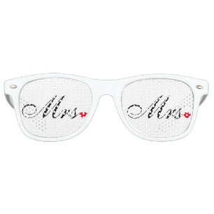 Mrs Bride Newlyweds Couples Wedding Party Shades