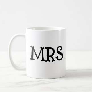 MRS. BRIDE WEDDING WIFE COFFEE MUG