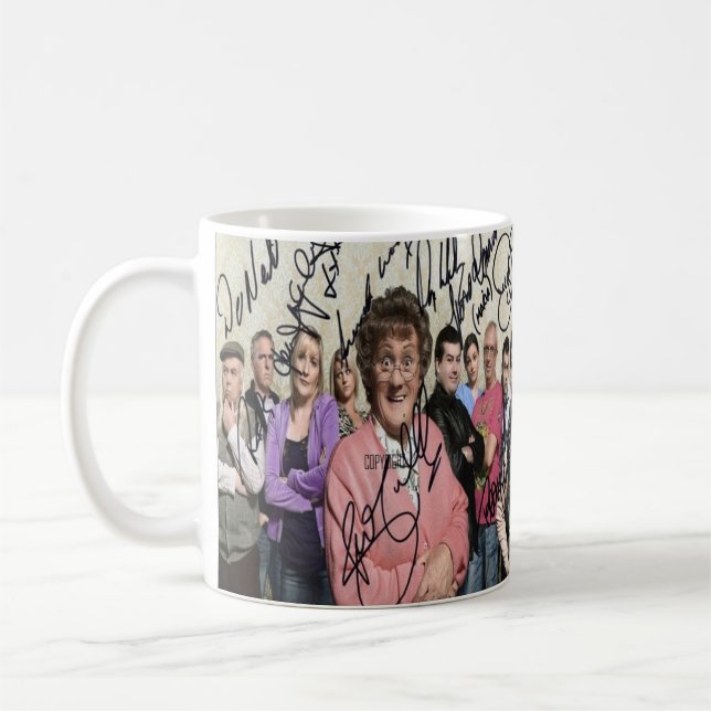 mrs browns boys signed coffee mug (Left)