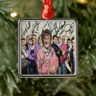 mrs browns boys signed metal ornament