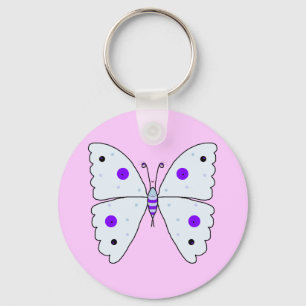 Mrs Butterfly Key Ring