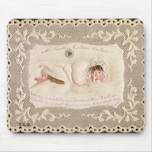 Mrs Caudle's Curtain Lecture, Victorian card from Mouse Pad