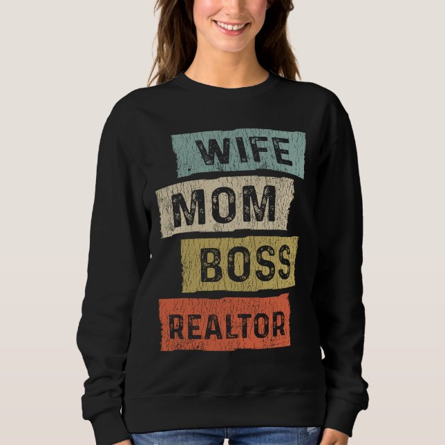 Mrs Chef Mother Relator Proud Husband Father Famil Sweatshirt (Front)