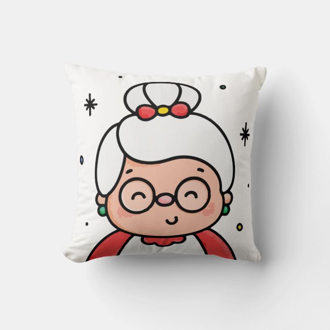 Mrs. Claus Baby Bodysuit Cushion (Front)