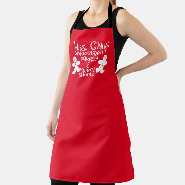 Mrs Claus Bake Shoppe Apron (Insitu)
